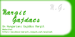 margit gajdacs business card