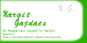 margit gajdacs business card